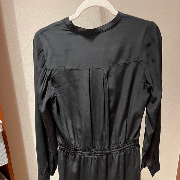 Vince black satin dress. - Picture 8 of 9